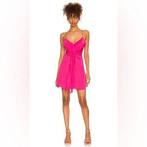 NWT L'Academie Terina Dress in Pink size S